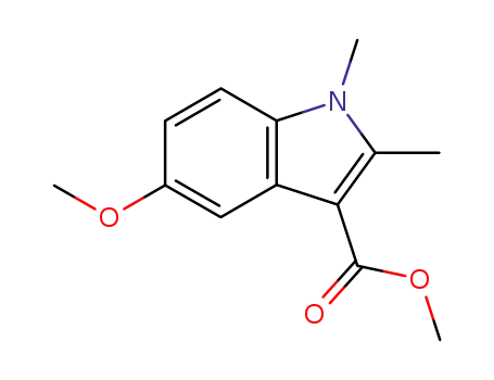 Molecular Structure of 480996-68-7 (1H-Indole-3-carboxylic acid, 5-methoxy-1,2-dimethyl-, methyl ester)