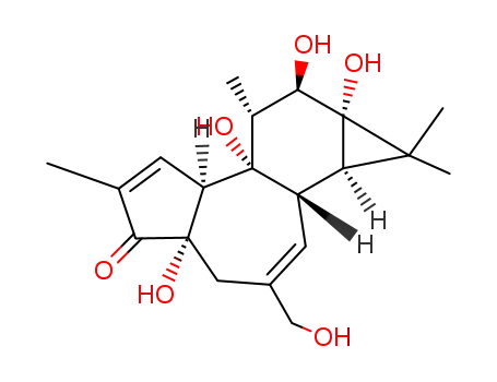 Molecular Structure of 26241-63-4 (4ALPHA-PHORBOL)