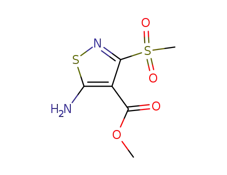 4-Isothiazolecarboxylic acid, 5-amino-3-(methylsulfonyl)-, methyl ester