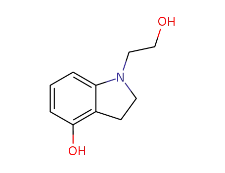 Molecular Structure of 192061-80-6 (1H-Indole-1-ethanol, 2,3-dihydro-4-hydroxy-)