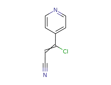 Molecular Structure of 692889-83-1 (2-Propenenitrile, 3-chloro-3-(4-pyridinyl)-)