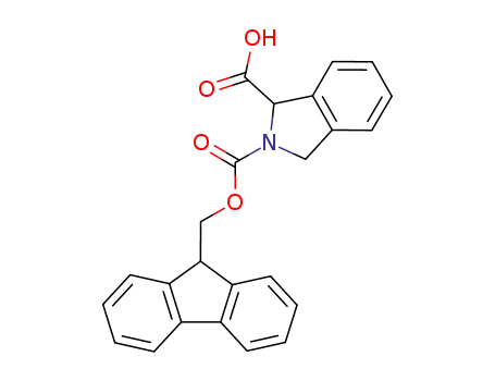 Molecular Structure of 204320-59-2 ((R,S)-FMOC-1,3-DIHYDRO-2H-ISOINDOLE CARBOXYLIC ACID)