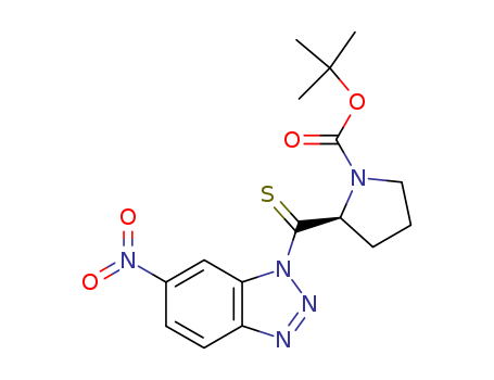 1-Pyrrolidinecarboxylicacid, 2-[(6-nitro-1H-benzotriazol-1-yl)thioxomethyl]-, 1,1-dimethylethyl ester,(2S)-