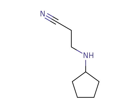 Molecular Structure of 1074-63-1 (3-(CYCLOPENTYLAMINO)PROPIONITRILE)