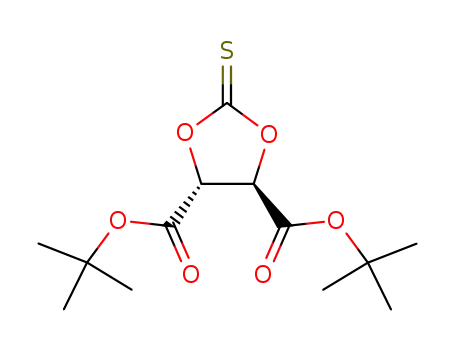 Molecular Structure of 464188-90-7 ((4R,5R)-2-thioxo-4,5-bis(tert-butyloxycarbonyl)-1,3-dioxolane)