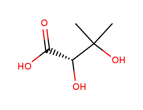 Molecular Structure of 63903-90-2 (Butanoic acid, 2,3-dihydroxy-3-methyl-, (S)-)
