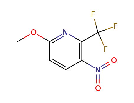 Molecular Structure of 727993-33-1 (6-Methoxy-2-trifluoromethyl-3-nitropyridine)