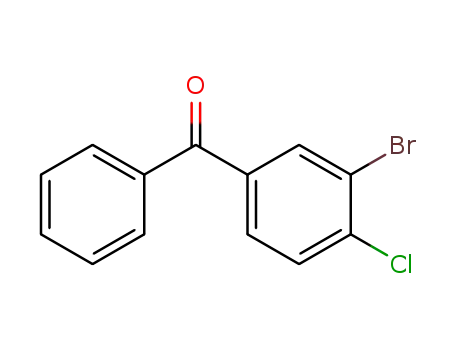 Molecular Structure of 782-03-6 (Methanone, (3-bromo-4-chlorophenyl)phenyl-)