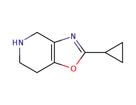 Molecular Structure of 794452-00-9 (2-cyclopropyl-4,5,6,7-tetrahydrooxazolo[4,5-c]pyridine)