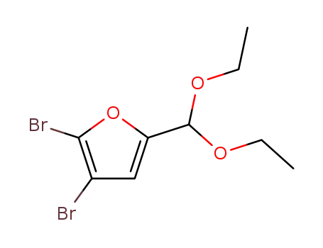 Molecular Structure of 4828-13-1 (2-(diethoxymethyl)-4,5-dibromofuran)