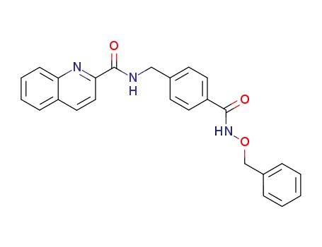 2-Quinolinecarboxamide,
N-[[4-[[(phenylmethoxy)amino]carbonyl]phenyl]methyl]-