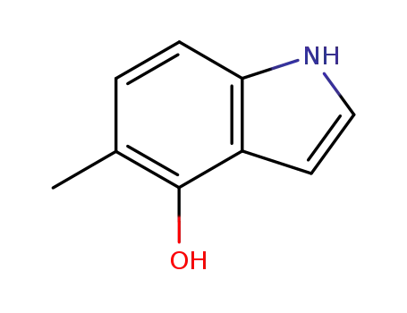 Molecular Structure of 19499-83-3 (1H-Indol-4-ol, 5-methyl-)