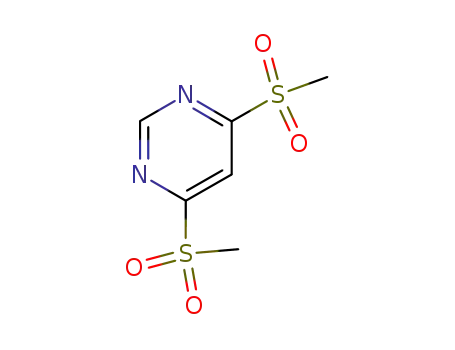 Molecular Structure of 392335-80-7 (Pyrimidine, 4,6-bis(methylsulfonyl)-)