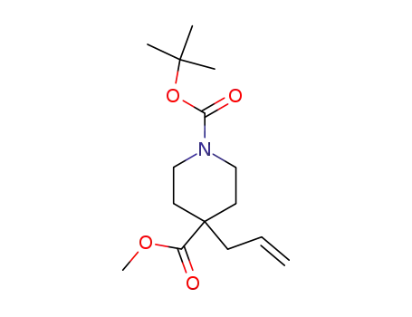 Molecular Structure of 441774-09-0 (1,4-Piperidinedicarboxylic acid, 4-(2-propenyl)-, 1-(1,1-dimethylethyl) 4-methyl ester)