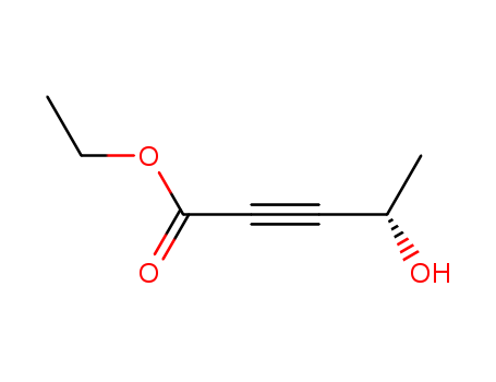 Molecular Structure of 156317-04-3 (2-Pentynoic acid, 4-hydroxy-, ethyl ester, (4S)-)