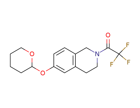 Molecular Structure of 216064-47-0 (6-(tetrahydropyran-2-yloxy)-2-trifluoroacetyl-1,2,3,4-tetrahydroisoquinoline)