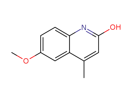 Molecular Structure of 5342-23-4 (6-METHOXY-4-METHYL-QUINOLIN-2-OL)