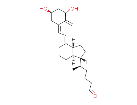 (R)-5-{(1R,3aR,7aR)-4-[2-[(3S,5R)-3,5-Dihydroxy-2-methylene-cyclohex-(Z)-ylidene]-eth-(E)-ylidene]-octahydro-inden-1-yl}-hexanal