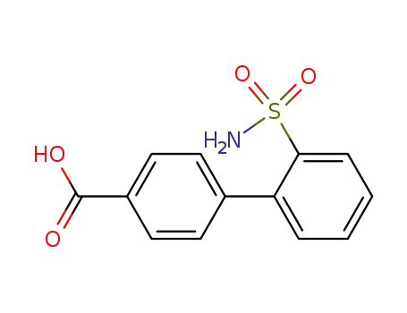Molecular Structure of 352615-90-8 (2'-SULFAMOYL-BIPHENYL-4-CARBOXYLIC ACID)