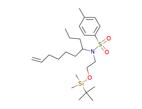 N-[2-(tert-Butyl-dimethyl-silanyloxy)-ethyl]-4-methyl-N-(1-propyl-hept-6-enyl)-benzenesulfonamide