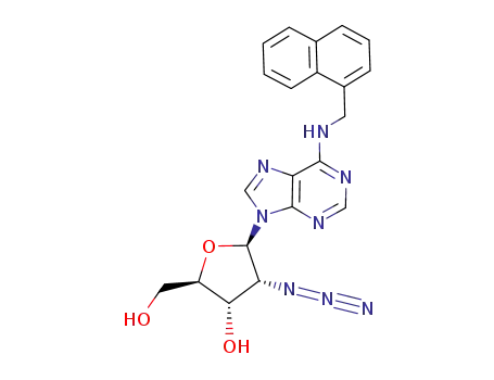 Molecular Structure of 287177-08-6 (2'-azido-2'-deoxy-N<sup>6</sup>-(1-naphthylmethyl)adenosine)