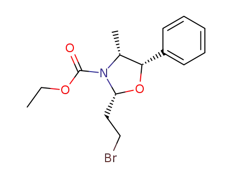 (2R,4R,5S)-2-(2'-bromoethyl)-N-ethoxycarbonyl-5-phenyl-4-methyl-1,3-oxazolidine