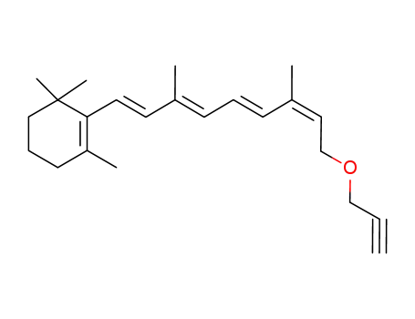Molecular Structure of 173010-18-9 (2-((1E,3E,5E,7Z)-3,7-Dimethyl-9-prop-2-ynyloxy-nona-1,3,5,7-tetraenyl)-1,3,3-trimethyl-cyclohexene)