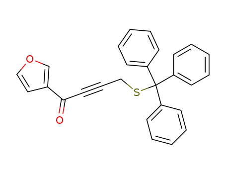 2-Butyn-1-one, 1-(3-furanyl)-4-[(triphenylmethyl)thio]-