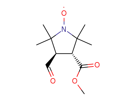 Molecular Structure of 229621-04-9 (trans-3-Formyl-4-methoxycarbonyl-2,2,5,5-tetramethylpyrrolidin-1-yloxyl Radical)
