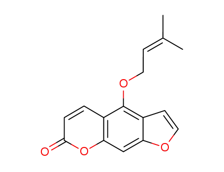 Molecular Structure of 482-45-1 (Isoimperatorin)
