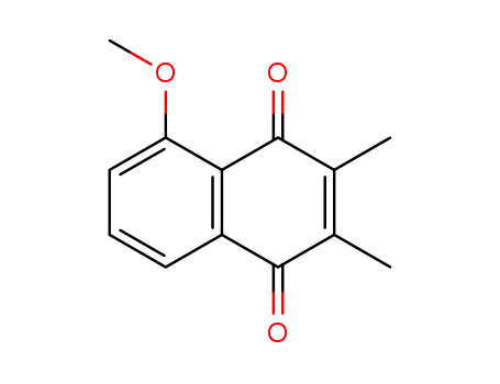 Molecular Structure of 90013-25-5 (1,4-Naphthalenedione, 5-methoxy-2,3-dimethyl-)