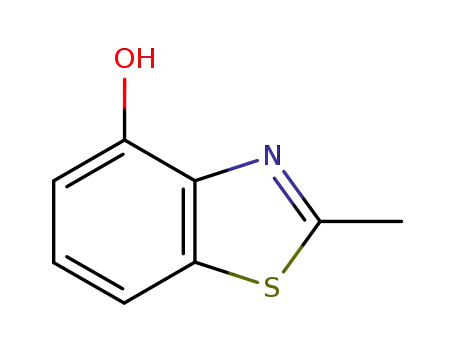 Molecular Structure of 94977-59-0 (4-Benzothiazolol, 2-methyl)