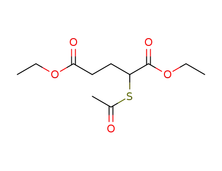 Molecular Structure of 222046-89-1 (diethyl 2-acetylsulfanylpentanedioic acid)