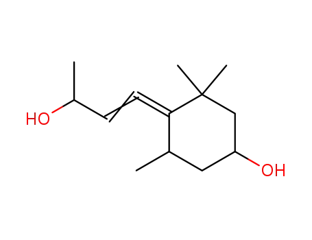 Molecular Structure of 53342-69-1 (4-(4-hydroxy-2,2,6-trimethylcyclohexylidene)-3-buten-2-ol)