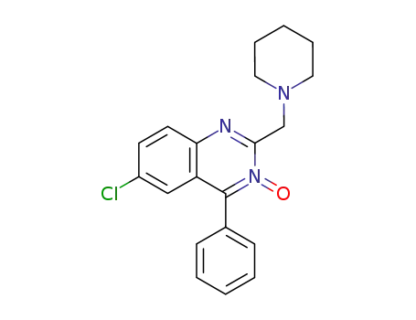 Molecular Structure of 21804-17-1 (6-Chlor-4-phenyl-2-piperidinomethyl-chinazolin-3-oxid)