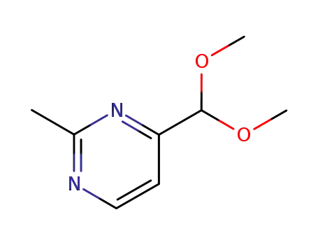 Molecular Structure of 175277-33-5 (4-(DIMETHOXYMETHYL)-2-METHYLPYRIMIDINE)