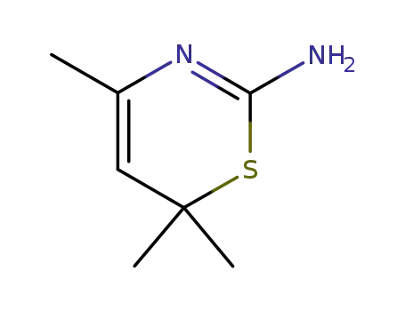 Molecular Structure of 2953-81-3 (4,6,6-Trimethyl(6H)-1,3-thiazin-2-amine)