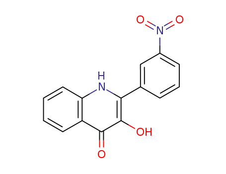 Molecular Structure of 144294-92-8 (4(1H)-Quinolinone, 3-hydroxy-2-(3-nitrophenyl)-)