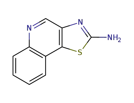 Molecular Structure of 143667-61-2 (2-AMINOTHIAZOLO[4,5-C]QUINOLINE)