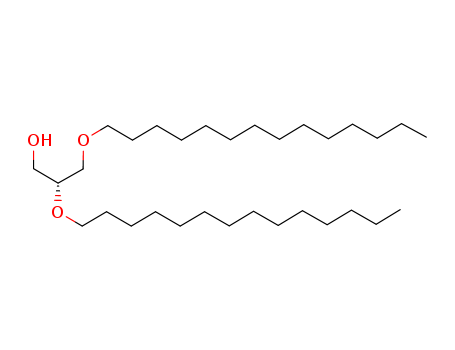 Molecular Structure of 1070-07-1 (1-Propanol, 2,3-bis(tetradecyloxy)-, (R)-)