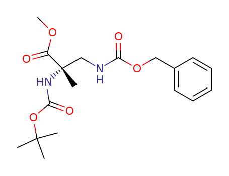 L-Alanine,  N-[(1,1-dimethylethoxy)carbonyl]-2-methyl-3-[[(phenylmethoxy)carbonyl]  amino]-, methyl ester