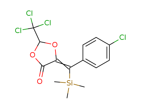 1,3-Dioxolan-4-one,  5-[(4-chlorophenyl)(trimethylsilyl)methylene]-2-(trichloromethyl)-