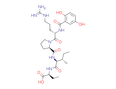 Butanoic acid,N2-(2,5-dihydroxybenzoyl)-L-arginyl-L-prolyl-L-isoleucyl-2-amino-, (2S)- (9CI)
