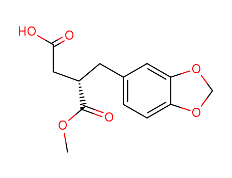 Butanedioic acid, (1,3-benzodioxol-5-ylmethyl)-, 1-methyl ester, (2S)-
