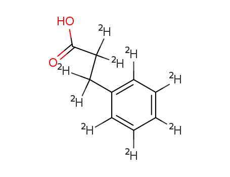 Molecular Structure of 93131-15-8 (HYDROCINNAMIC-D9 ACID)