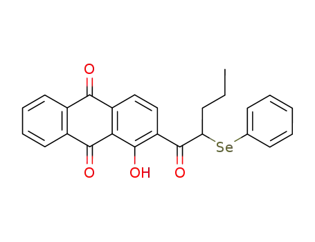 9,10-Anthracenedione, 1-hydroxy-2-[1-oxo-2-(phenylseleno)pentyl]-