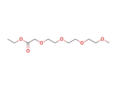 Molecular Structure of 66664-66-2 (methoxytriethyleneglycol carboxylic acid ethyl ester)