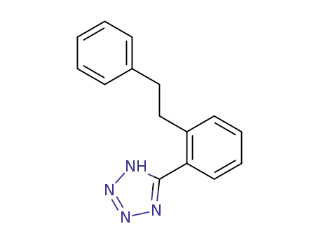 Molecular Structure of 138944-20-4 (5-[2-(2-PHENYL)ETHYL]PHENYL-1H-TETRAZOLE, 97)