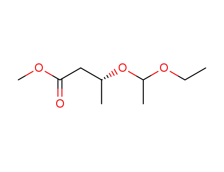 Molecular Structure of 208459-11-4 (methyl (1'RS,3R)-3-(1-ethoxyethoxy)butyrate)