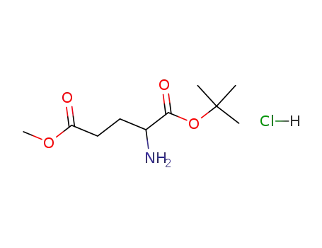 Molecular Structure of 23736-76-7 (2-Amino-pentanedioic acid 1-tert-butyl ester 5-methyl ester; hydrochloride)